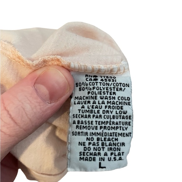 Urban Renewal Beige Tee with Pink Plane and Colorful Cupcakes - Picture 4 of 4